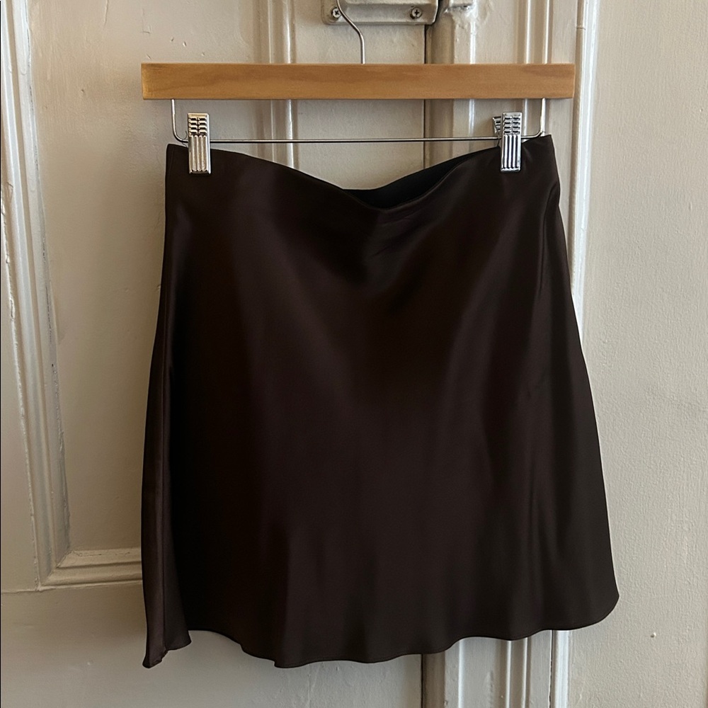 Quince Rich Brown Skirt